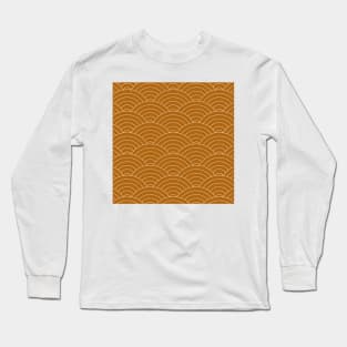 Waves (Golden Brown) Long Sleeve T-Shirt